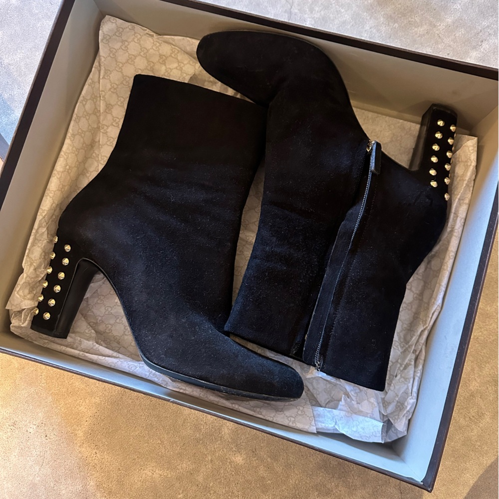 Gucci Black Suede Women's Boots